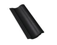 Braas Harzer Pfanne 7(BIG) halber Normalstein (6500279) Star Matt Tiefschwarz