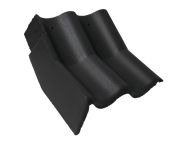 Braas Harzer Pfanne 7(BIG) Knick-Giebelstein links (6509480) Star Matt Schiefergrau