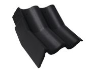 Braas Harzer Pfanne 7(BIG) Knick-Giebelstein links (6509479) Star Matt Tiefschwarz