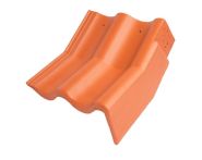 Braas Harzer Pfanne 7(BIG) Knick-Giebelstein rechts (6509385) Star Matt Klassisch-Rot