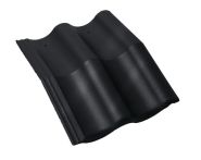 Braas Harzer Pfanne 7(BIG) Mansardstein (6506579) Star Matt Tiefschwarz