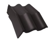 Braas Harzer Pfanne 7(BIG) Mansard-Giebelstein links (6512183) Star Matt Granit