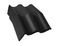 Braas Harzer Pfanne 7(BIG) Mansard-Giebelstein links (6512180) Star Matt Schiefergrau