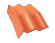 Braas Harzer Pfanne 7(BIG) Mansard-Giebelstein links (6512185) Star Matt Klassisch-Rot