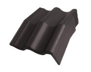 Braas Harzer Pfanne 7(BIG) Mansard-Giebelstein rechts (6512083) Star Matt Granit