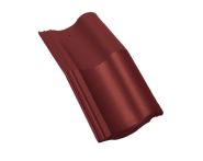 Braas Harzer Pfanne 7(BIG) halber Mansardstein (6506681) Star Matt Tiefrot