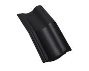 Braas Harzer Pfanne 7(BIG) halber Mansardstein (6506679) Star Matt Tiefschwarz