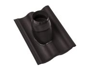 Braas Harzer Pfanne 7(BIG) DuroVent Premium Abgasdurchgang (6528783) Star Matt Granit