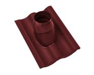 Braas Harzer Pfanne 7(BIG) DuroVent Premium Abgasdurchgang (6528781) Star Matt Tiefrot