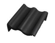 Braas Harzer Pfanne 7(BIG)Pult-Giebelstein links (6504880) Star Matt Schiefergrau