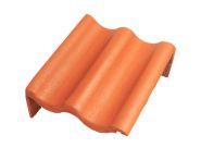 Braas Harzer Pfanne 7(BIG)Pult-Giebelstein links (6504885) Star Matt Klassisch-Rot