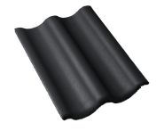 Braas Harzer Pfanne 7(BIG) Schlussstein (6500379) Star Matt Tiefschwarz