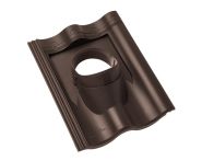 Braas Harzer Pfanne Durchgangspfanne DuroVent DN 125 (522701) braun