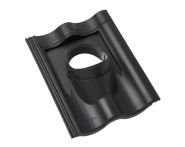 Braas Harzer Pfanne Durchgangspfanne DuroVent DN 125 (522718) schiefergrau