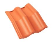 Braas 7 Grad Harzer Pfanne F+ Mansardstein (6536165) Klassisch-Rot