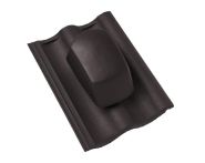 Braas 7 Grad Harzer Pfanne F+ DuroVent Premium Sanilüfter (6539063) Granit