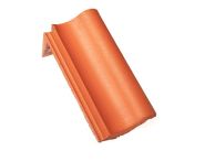 Braas 7 Grad Harzer Pfanne F+ Halber Pult lang (6533865) Klassisch-Rot