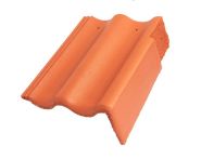 Braas Harzer Pfanne Giebelstein Ausstich 110 mm rechts (6610285) Star Matt Klassisch-rot