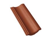 Braas Harzer Pfanne halber Normalstein (6600284) Star Matt Ziegelrot