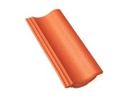 Braas Harzer Pfanne halber Normalstein (6600285) Star Matt Klassisch-rot