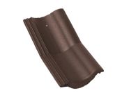 Braas Harzer Pfanne halber Knickstein (6605687) Star Matt Dunkelbraun