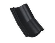 Braas Harzer Pfanne halber Knickstein (6605679) Star Matt Tiefschwarz