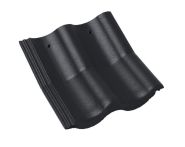 Braas Harzer Pfanne Knickstein (6605579) Star Matt Tiefschwarz