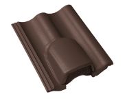 Braas Harzer Pfanne Lüfterstein (6616087) Star Matt Dunkelbraun