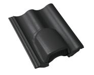 Braas Harzer Pfanne Lüfterstein (6616080) Star Matt Schiefergrau