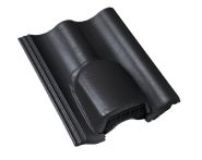 Braas Harzer Pfanne Lüfterstein (6616079) Star Matt Tiefschwarz