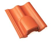 Braas Harzer Pfanne Lüfterstein (6616085) Star Matt Klassisch-rot