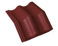 Braas Harzer Pfanne Mansardstein (6606581) Star Matt Tiefrot