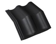 Braas Harzer Pfanne Mansardstein (6606579) Star Matt Tiefschwarz