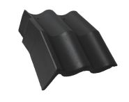 Braas Harzer Pfanne Mansard-Giebel links (6612180) Star Matt Schiefergrau