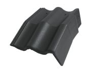 Braas Harzer Pfanne Mansard-Giebel rechts (6612080) Star Matt Schiefergrau