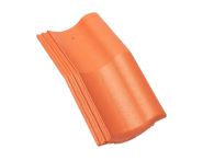 Braas Harzer Pfanne halber Mansardstein (6606685) Star Matt Klassisch-rot