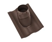 Braas Harzer Pfanne DuroVent Premium Abgasdurchgang (6628787) Star Matt Dunkelbraun