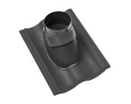 Braas Harzer Pfanne DuroVent Premium Abgasdurchgang (6628780) Star Matt Schiefergrau