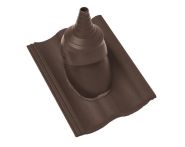 Braas Harzer Pfanne DuroVent Premium Antennendurchgang (6629187) Star Matt Dunkelbraun