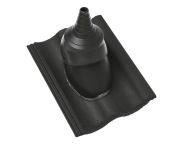 Braas Harzer Pfanne DuroVent Premium Antennendurchgang (6629180) Star Matt Schiefergrau