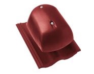 Braas Harzer Pfanne DuroVent Premium Lüfter DN 150 (6628181) Star Matt Tiefrot