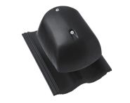 Braas Tegalit Aerlox Matt Schlussstein halb links - Klassisch-Rot