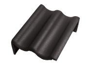 Braas Harzer Pfanne Pult-Giebelstein links (6604683) Star Matt Granit