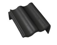 Braas Harzer Pfanne Pult-Giebelstein rechts (6604580) Star Matt Schiefergrau