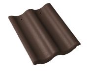 Braas Harzer Pfanne Schlussstein (6600387) Star Matt Dunkelbraun