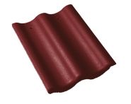 Braas Harzer Pfanne Schlussstein (6600381) Star Matt Tiefrot