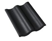 Braas Harzer Pfanne Schlussstein (6600379) Star Matt Tiefschwarz