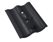 Braas Harzer Pfanne Standstein ohne Bügel (6618679) Star Matt Tiefschwarz