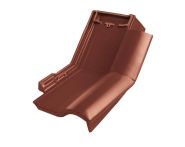 Braas Rubin 11V(H) Knick-Ortgangziegel rechts (7814306) Seidenmatt kastanie