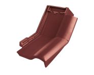 Braas Rubin 11V(H) Knick-Ortgangziegel rechts (7814311) Seidenmatt rotbuche